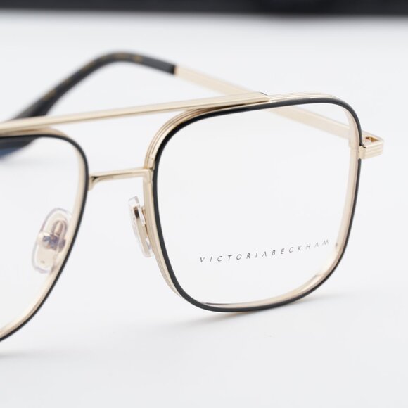 Victoria Beckham VB221 011 Square Eyeglasses - Black Gold 55mm main image 4